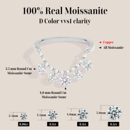 ATTAGEMS Bead Chain Tassel Drilled Moissanite Ring Gold Plated Copper Fashion Women Ring Daily Wear Jewelry BirthdayGift for Her
