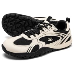 HOBIBEAR Unisex Wide Toe Barefoot Shoes Minimalist Retro Walking Sneakers Hiking Trail Running Shoes for Men Women