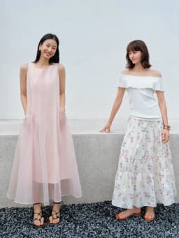DUSHU Women [LineSculpt Series] Dresses Women 2026 Summer New Three Colors Fluffy Organza Sleeveless Elegant Fairycore Ins