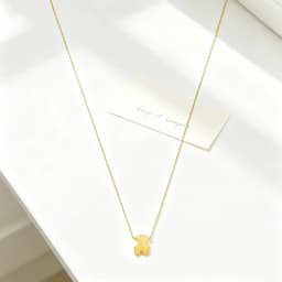 Cute Bear Pendant Necklace Dainty Neck Jewelry Versatile Outfit Accessory, Ideal Gift for Women Girls Daily Dating Party All Occasions