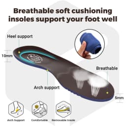 FitVille Summer Men's Wide Width Casual Diabetic Sandals, Lightweight Open Toe Sandals Built-in Arch Support, Effective Foot Pain Relief for Plantar Fasciitis, for Wide & Swollen Feet