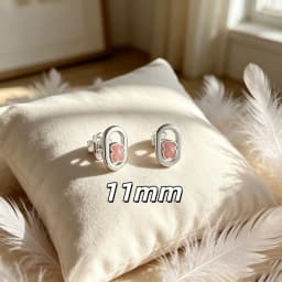 Shiny Bear Huggie Earrings Chic Daily Accessory Easy To Match Clothes Lovely Gift For Female Friends