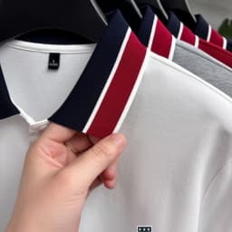 Fashion Summer Men's Short-Sleeved Polo Shirt Lapel Button High Quality Stamp Stripe Design Soft Snug Versatile Men's Clothing
