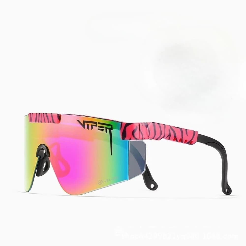 Pit Viper Retro Oversized Sports Cycling Sunglasses Women Men Colorful Lens TR90 Frame Shield Riding Glasses Fashion Windproof Eyewear