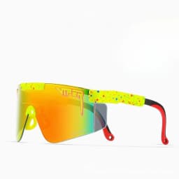 Pit Viper Retro Oversized Sports Cycling Sunglasses Women Men Colorful Lens TR90 Frame Shield Riding Glasses Fashion Windproof Eyewear