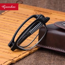 TR90 Folding Reading Glasses +1.0 to +4.0 HD Portable Ultralight Presbyopic Glasses Case For Men Women Presbyopia Spectacles