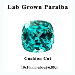 Lab Grown Paraiba Oval Cut Neon Blue Color for DIY Advanced Jewelry Making Inlay Ring Necklace Selectable Certificate