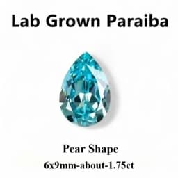 Lab Grown Paraiba Oval Cut Neon Blue Color for DIY Advanced Jewelry Making Inlay Ring Necklace Selectable Certificate