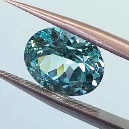 Lab Grown Paraiba Oval Cut Neon Blue Color for DIY Advanced Jewelry Making Inlay Ring Necklace Selectable Certificate