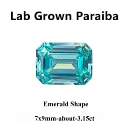 Lab Grown Paraiba Oval Cut Neon Blue Color for DIY Advanced Jewelry Making Inlay Ring Necklace Selectable Certificate
