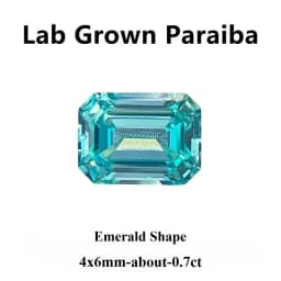 Lab Grown Paraiba Oval Cut Neon Blue Color for DIY Advanced Jewelry Making Inlay Ring Necklace Selectable Certificate