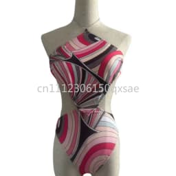 Classic Design Lady Headband Scarf Romper with Letter Signature Logo Yoga Sets Luxury Brand Lady Sports Sets Beachwear