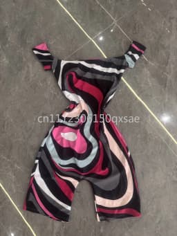Classic Design Lady Headband Scarf Romper with Letter Signature Logo Yoga Sets Luxury Brand Lady Sports Sets Beachwear
