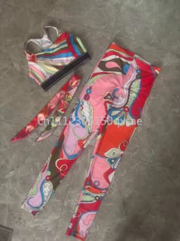 Classic Design Lady Headband Scarf Romper with Letter Signature Logo Yoga Sets Luxury Brand Lady Sports Sets Beachwear