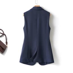 Simple and Elegant Women's Vest in a Suit Style, a One-Button Business Jacket for Spring and Autumn, Versatile and Slimming, Exuding Elegance