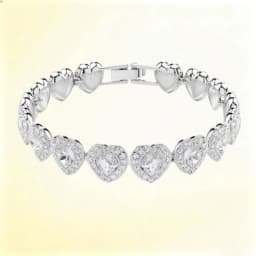 2026 Original High Quality Round Heart Necklace Earrings Open Ring Bracelet Fashion Women's Fine Jewelry Set Romantic Gift