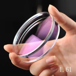 BCLEAR 1.60 Index Aspheric Clear Lens MR-8 Super Hard Optical Glasses Prescription Lenses Strong Anti Reflective for Rimless