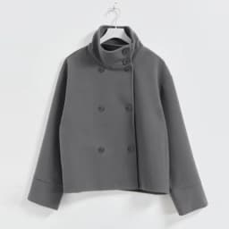 Chic High Neck Wool Coat Women Oversized Loose Short Jacket Asymmetric Button Design Warm Thick Streetwear Lady Daily Outer Coat