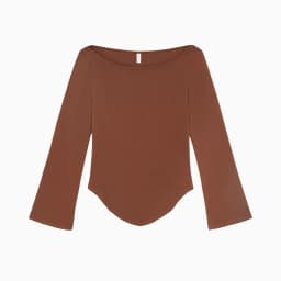Cou Three-Quarter Sleeve Top, Off-Shoulder Boat Neck Short Lace Design, Retro Bell Sleeves, Slim Fit, Flattering for a Hot Girl Look, Three-Quarter Sleeve Base Shirt, Pure Desire Style, Can Be Worn as an Inner or Outer Layer