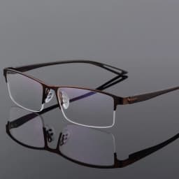 TR90 Titanium Alloy Glasses Frame Men Semi Rimless Square Eye Glass Prescription Eyeglasses Myopia Optical Frames Korean Eyewear