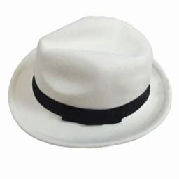 Michael Jackson Hat for Kids- Fedoras - White Smooth Criminal Hat- for impersonator halloween