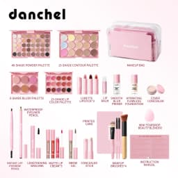 All in One Makeup Kit Full Makeup Kit Gift for Women Teen Girl Eyeshadow Blush Foundation Primer Brush Lipstick Lipgloss Cosmeti