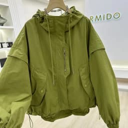 Summer Women Thin Jacket 2026 New Casual Short Jacket Top Loose Breathable Drawstring windbreaker Hooded Sun Protection Clothes