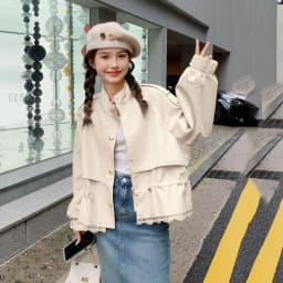 2026 Autumn New Short Windbreaker Jackets Women Trench Coat Female Casual Korean Fashion High-end All-match Outerwear Top Lady