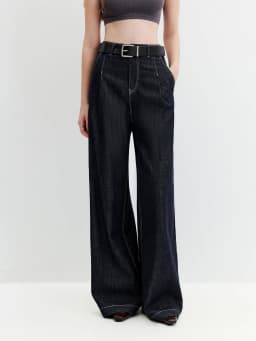 FSLE【Premium Series】Vintage Y2K Denim Jacket Jeans Set Slim Trucker Coat Straight Leg Jeans Co-ord for Retro Street Chic Style