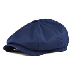 BOTVELA Newsboy Cap Men's White Twill Cotton Hat Women's Baker Boy Caps Retro Big Headpiece Large Hat Cabbie Apple Beret Driver