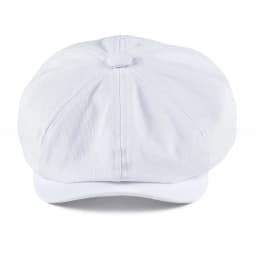 BOTVELA Newsboy Cap Men's White Twill Cotton Hat Women's Baker Boy Caps Retro Big Headpiece Large Hat Cabbie Apple Beret Driver