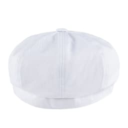 BOTVELA Newsboy Cap Men's White Twill Cotton Hat Women's Baker Boy Caps Retro Big Headpiece Large Hat Cabbie Apple Beret Driver