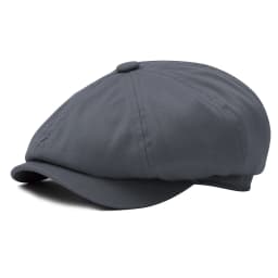 BOTVELA Newsboy Cap Men's White Twill Cotton Hat Women's Baker Boy Caps Retro Big Headpiece Large Hat Cabbie Apple Beret Driver
