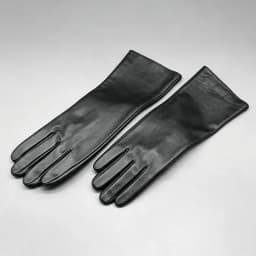Men's 40cm Long Gloves Made of First-Layer Sheepskin, Thin Style for Spring and Autumn, Fashionable and Versatile for Parties, Touch Screen Compatible