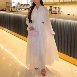 White Long Dress Women Shirt Dresses A Line Vestidos Y2k Streetwear V Neck Flare Sleeve Elegant High Waist Party Night Work 2026