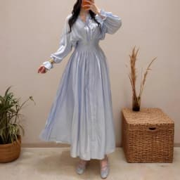 White Long Dress Women Shirt Dresses A Line Vestidos Y2k Streetwear V Neck Flare Sleeve Elegant High Waist Party Night Work 2026
