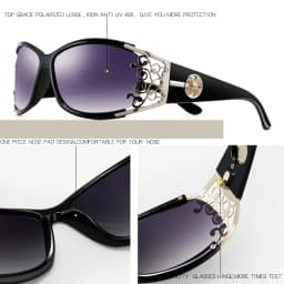 PARZIN Luxury Sunglasses Women Brand Designer Vintage Polarized Ladies Sun Glasses Hollow Lace Female Driving Goggles Shades