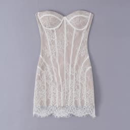 Sexy Women Lace Strapless Bodycon Party Mini Dresses