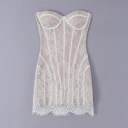 Sexy Women Lace Strapless Bodycon Party Mini Dresses