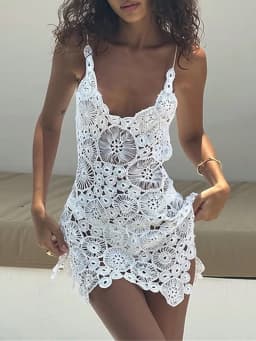 Sexy Backless White Summer Dress Women Vacation Beach Club Party Dress Woman See Through Bodycon Short Evening Dresses Vestidos