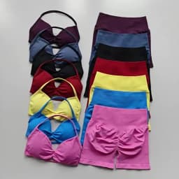 Yoga Set for Women, Fitness, Breathable, Quick Drying Training, Beautiful Back, Gathered Underwear, High Waist, Hip Lifting Shor