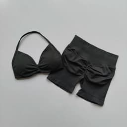 Yoga Set for Women, Fitness, Breathable, Quick Drying Training, Beautiful Back, Gathered Underwear, High Waist, Hip Lifting Shor