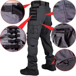 Tactical Pants Men Multi-Pocket Outdoor Cargo Pants Military Combat Trousers Men's Wear-Resistant Hiking Work Trousers Male