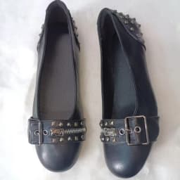 Flat Shoes Woman 2026 Spring New Shallow Mouth Flat Bottom Loafers Women's Rivet Leather Shoes Women's Flats and Loafers