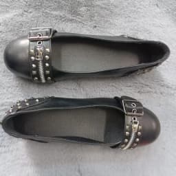 Flat Shoes Woman 2026 Spring New Shallow Mouth Flat Bottom Loafers Women's Rivet Leather Shoes Women's Flats and Loafers
