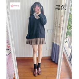 Japan school sweater Spring and autumn 100% V-neck cotton knitted sweater JK uniforms cardigan multicolor girls student cosplay