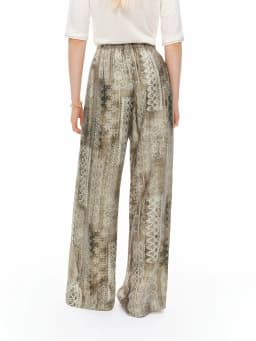 DUSHU Women 2026 Summer New Vacation Style Linen Blend Wide Leg Pants Loose Casual Straight Trousers Figure-Friendly Multi-Size