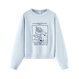 Semir Women Sweatshirt Dropped Shoulder Loose Graphic Print Casual Style Petite Friendly Autumn Pullover Daily Wear 2026