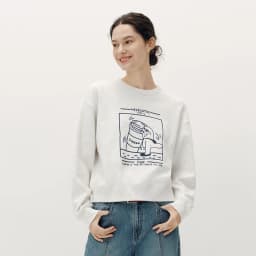 Semir Women Sweatshirt Dropped Shoulder Loose Graphic Print Casual Style Petite Friendly Autumn Pullover Daily Wear 2026