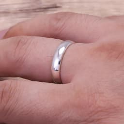 Custom Engrave Real Pure 925 Sterling Silver Rings For Women And Men Simple Couple Ring Smooth Wedding Band For Lovers Jewelry